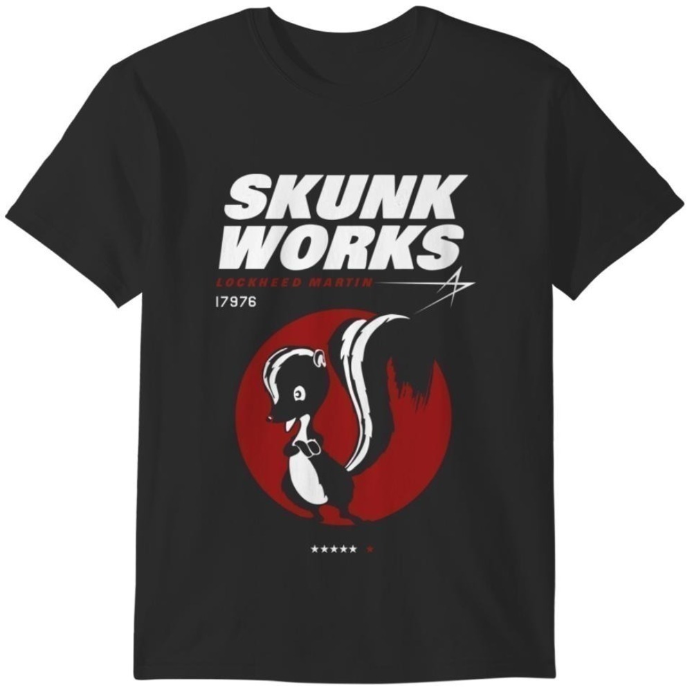 Lockheed Skunk Works Aviation Aerospace Engineering Retro Graphic T-Shirt